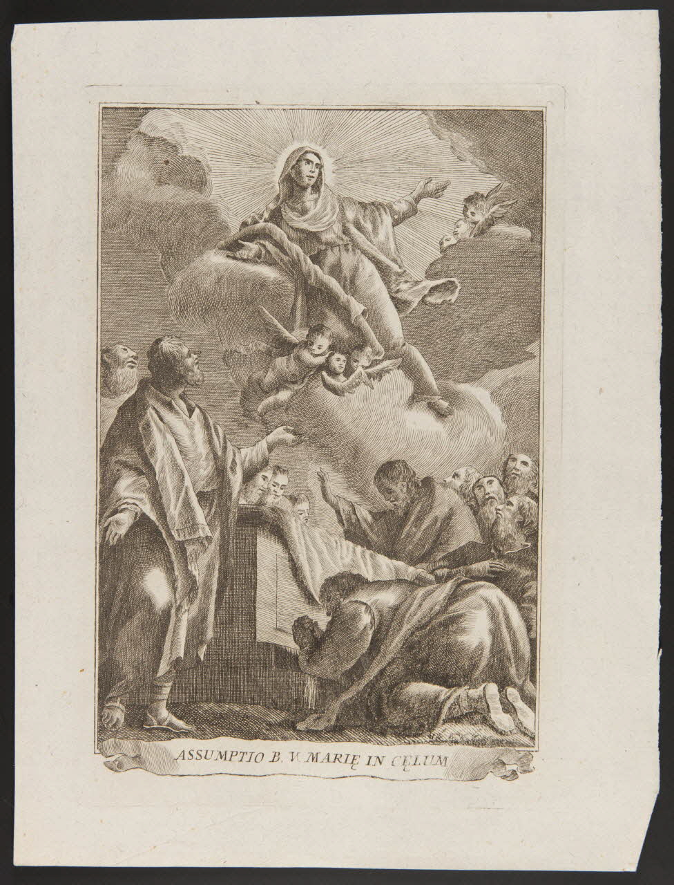 estampe ASSUMPTIO B. N. MARIE IN CELUM 1986.74.116 Photo