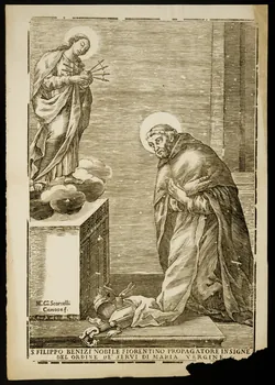 estampe S. FILIPPO BENIZI NOBILE FIORENTINO PROPAGATORE IN SIGNE  DEL ORDINE DE' SERVI DI MARIA VERGINE 1986.74.123.2 Photo