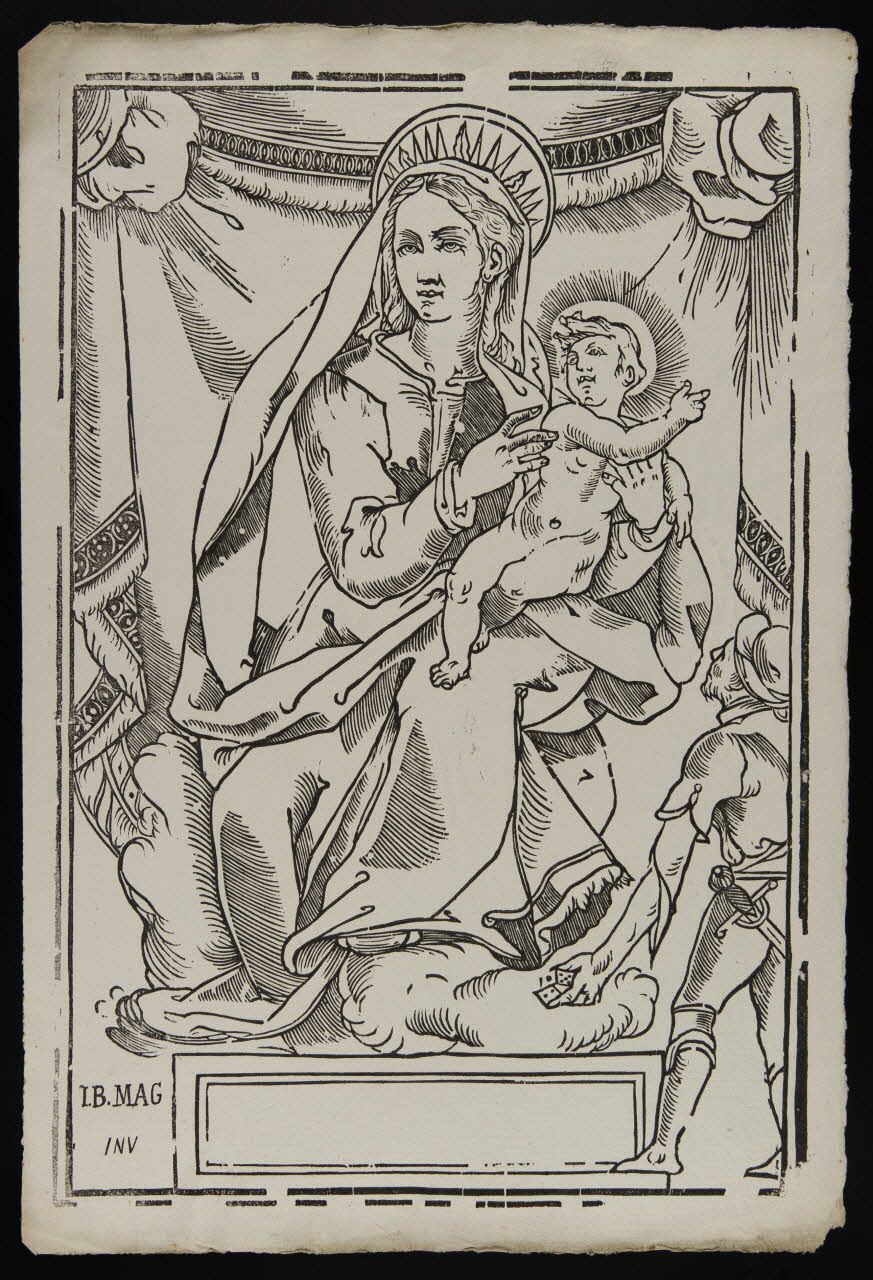 estampe Vierge Marie et Jésus 1986.74.125 Photo