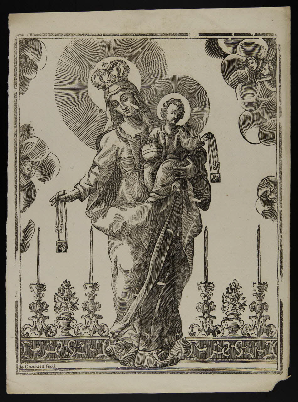 estampe Vierge Marie et Jésus 1986.74.126 Photo