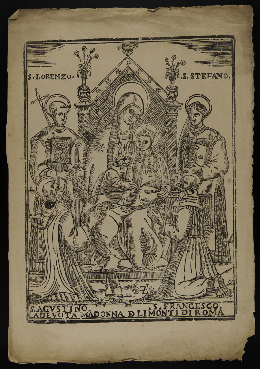 estampe LA DEVOTA MADONNA D LI MONTI DI ROMA 1986.74.129.2 Photo