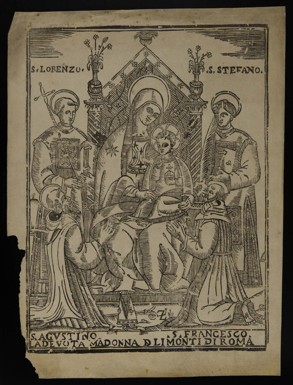 estampe LA DEVOTA MADONNA D LI MONTI DI ROMA 1986.74.129.3 Photo