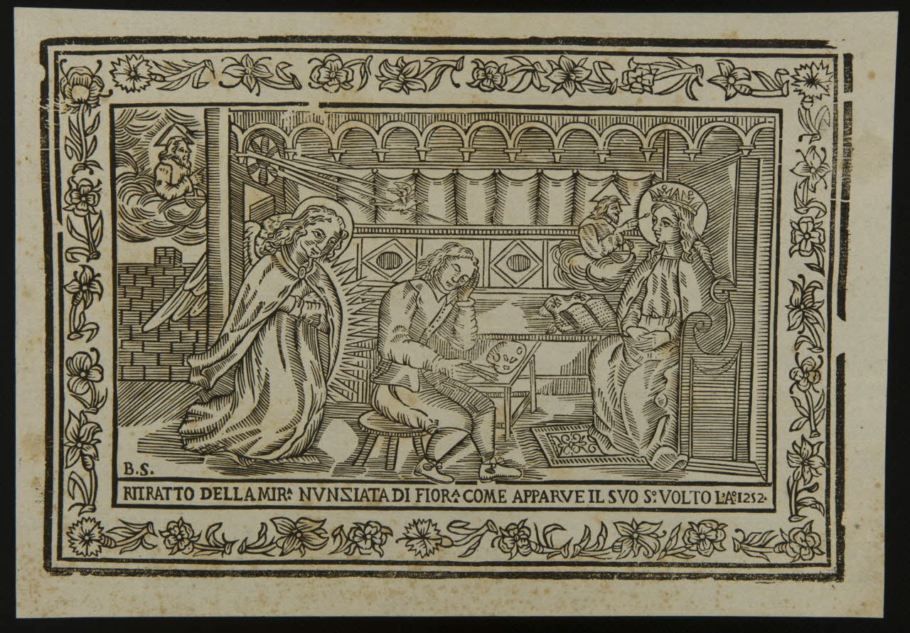 estampe RITRATO DELLA MIRA NUNSIATA DI FIORA COME APPARUEIL SVO S°. VOLTO L'A 1252 1986.74.131 Photo