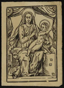 estampe Vierge à l'Enfant 1986.74.133.2 Photo
