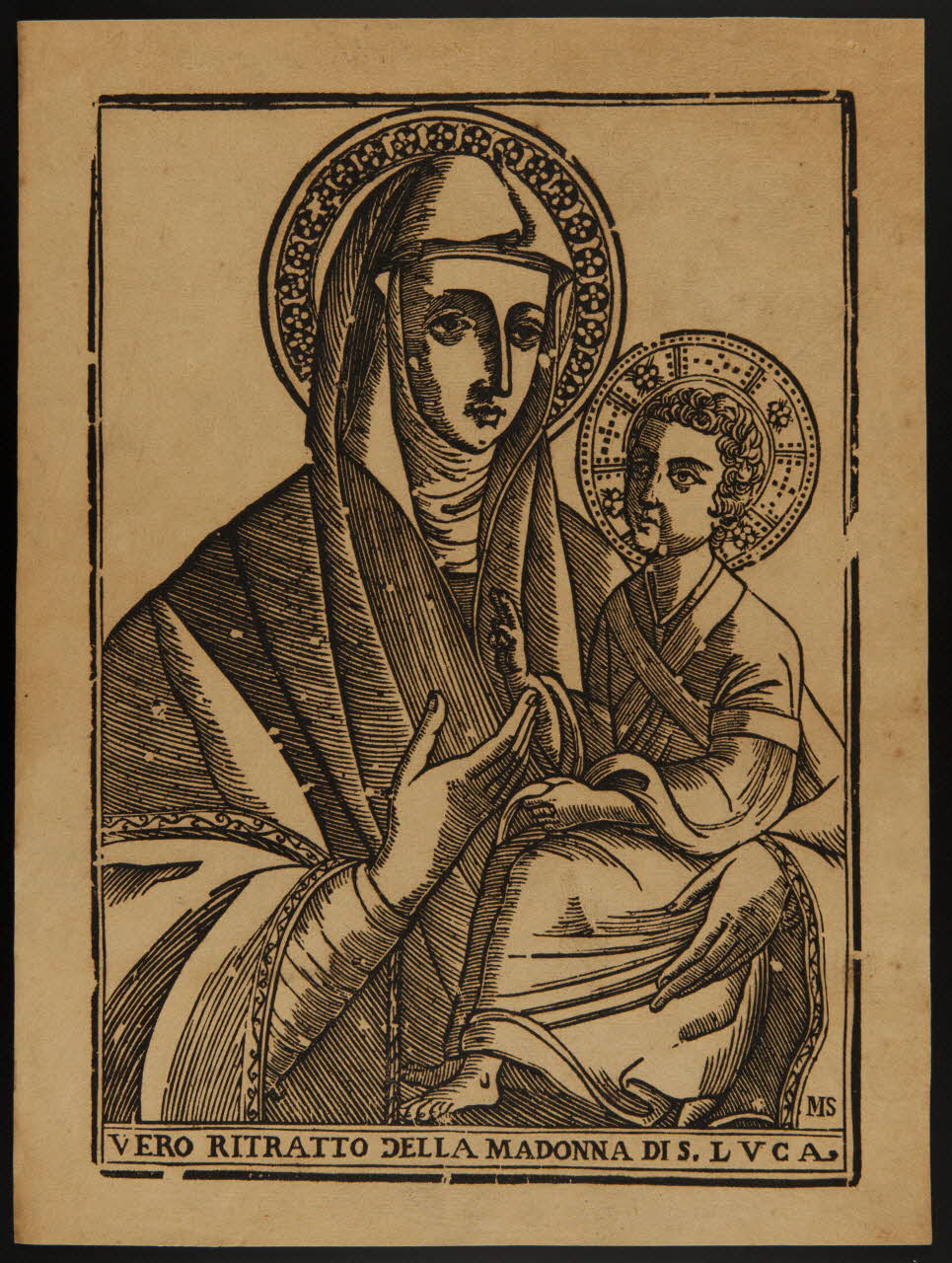 estampe VERO RITRATTO DELLA MADONNA DI S. LUCA. 1986.74.134 Photo