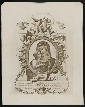 estampe Vierge à l'enfant 1986.74.147  Photo