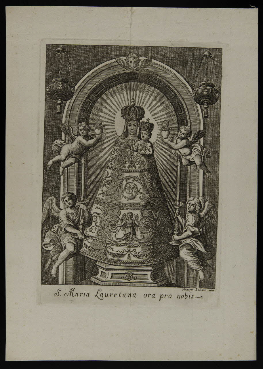 estampe S. Maria Lauretana ora pro nobis. 1986.74.154.1 Photo