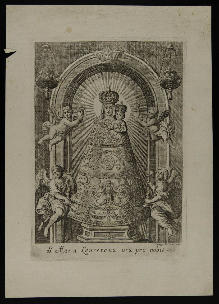 estampe S. Maria Lauretana ora pro nobis. 1986.74.154.2 Photo