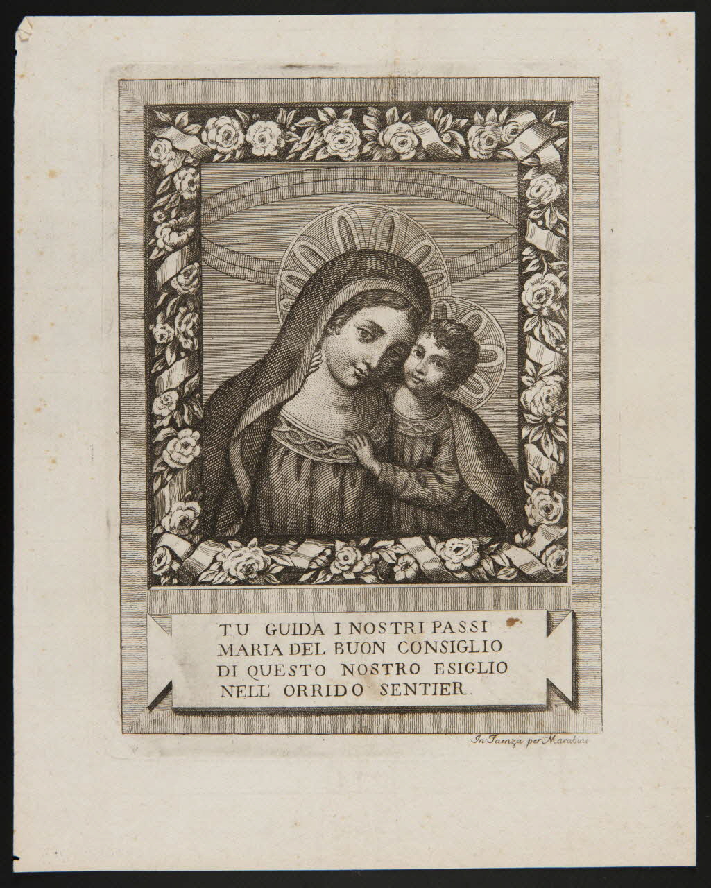 estampe Vierge à l'enfant 1986.74.159 Photo