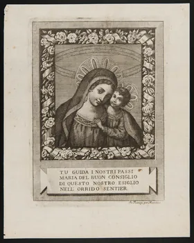 estampe Vierge à l'enfant 1986.74.159  Photo