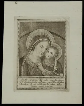 estampe Vierge à l'enfant 1986.74.160.1  Photo