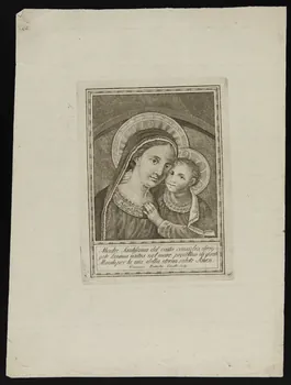 estampe Vierge à l'Enfant 1986.74.160.2 Photo