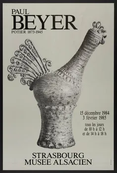 estampe PAUL  BEYER  POTIER 1873-1945  15 décembre 1984  3 février 1985  STRASBOURG  MUSEE ALSACIEN 1986.74.17 Photo