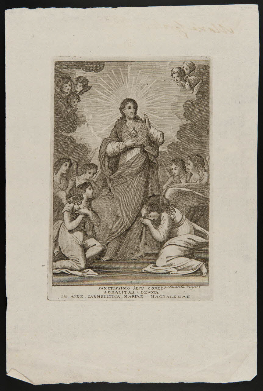estampe SANCTISSIMO JESU CORDI 1986.74.186 Photo