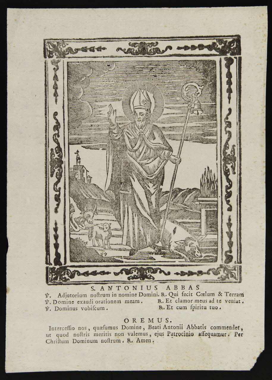 estampe S. ANTONIUS ABBAS 1986.74.195.1 Photo