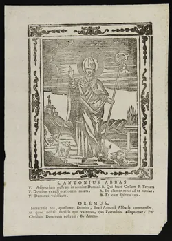 estampe S. ANTONIUS ABBAS 1986.74.195.1  Photo