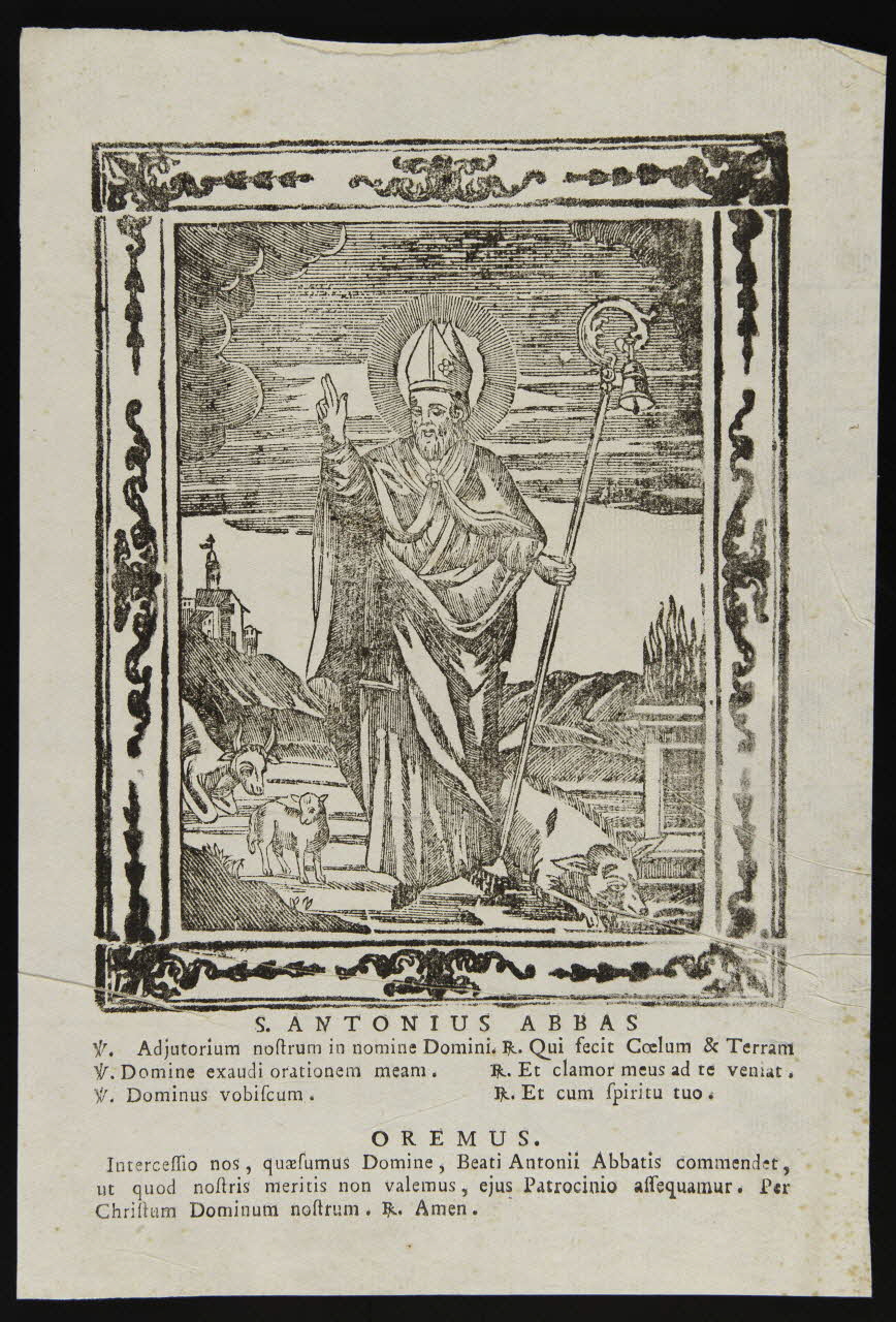 estampe S. ANTONIUS ABBAS 1986.74.195.2 Photo