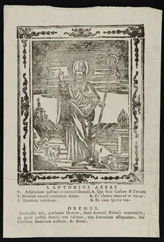 estampe S. ANTONIUS ABBAS 1986.74.195.2  Photo
