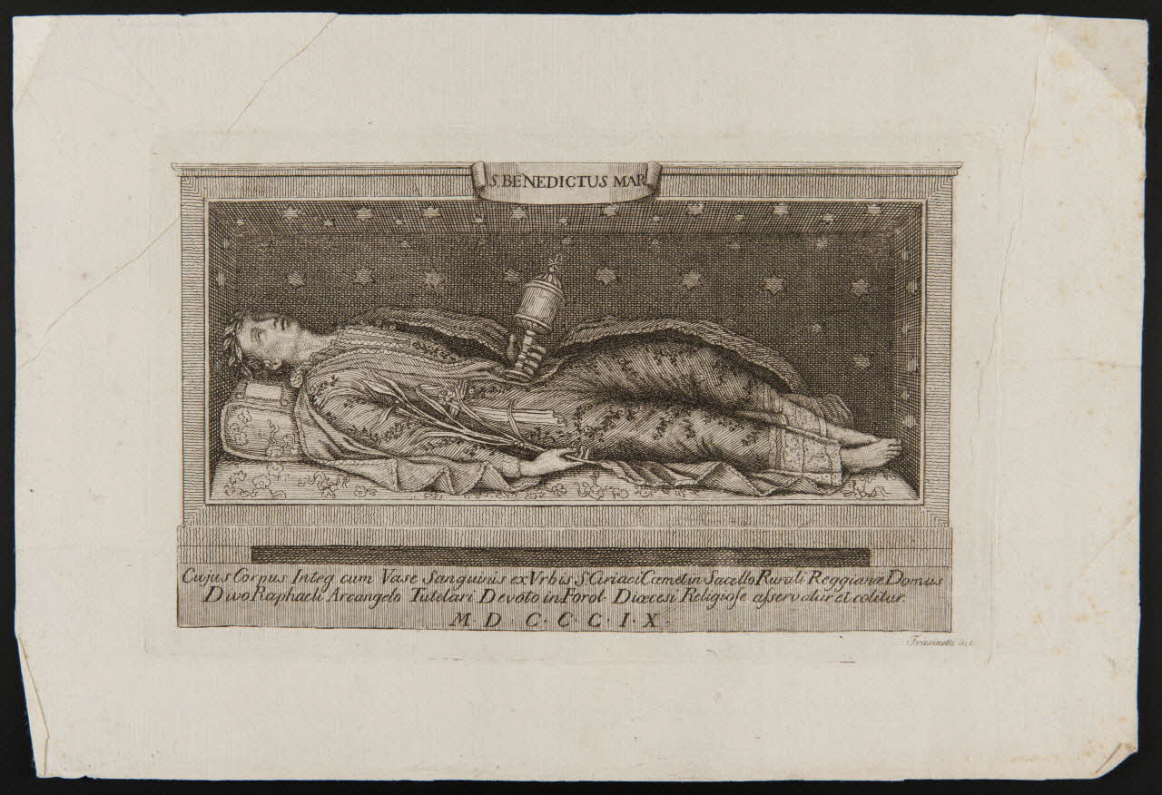 estampe S. BENEDICTUS MAR 1986.74.215 Photo