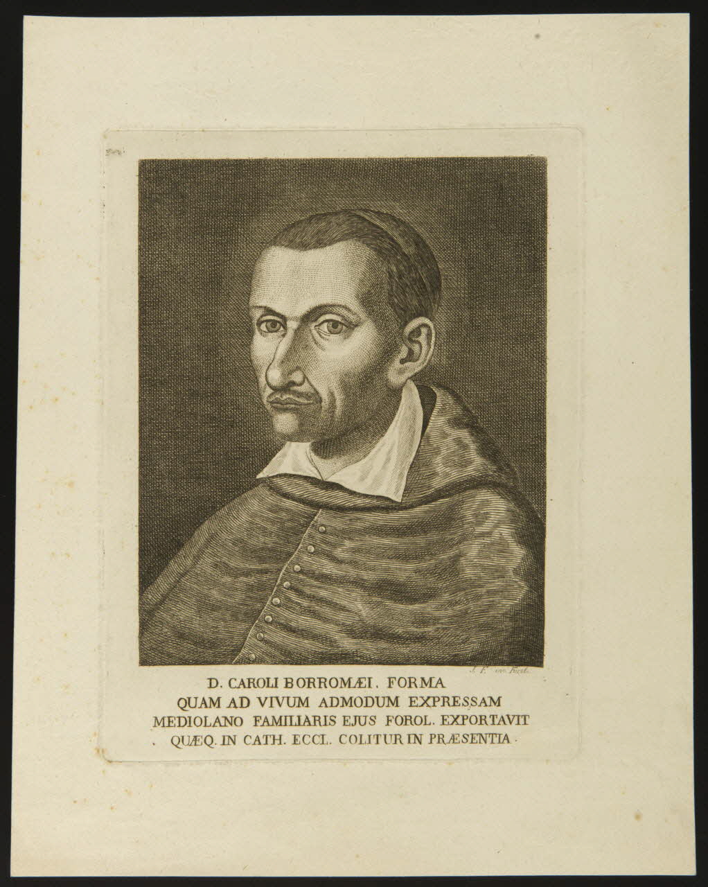 estampe D. CAROLI BORROMAEI 1986.74.223.3 Photo
