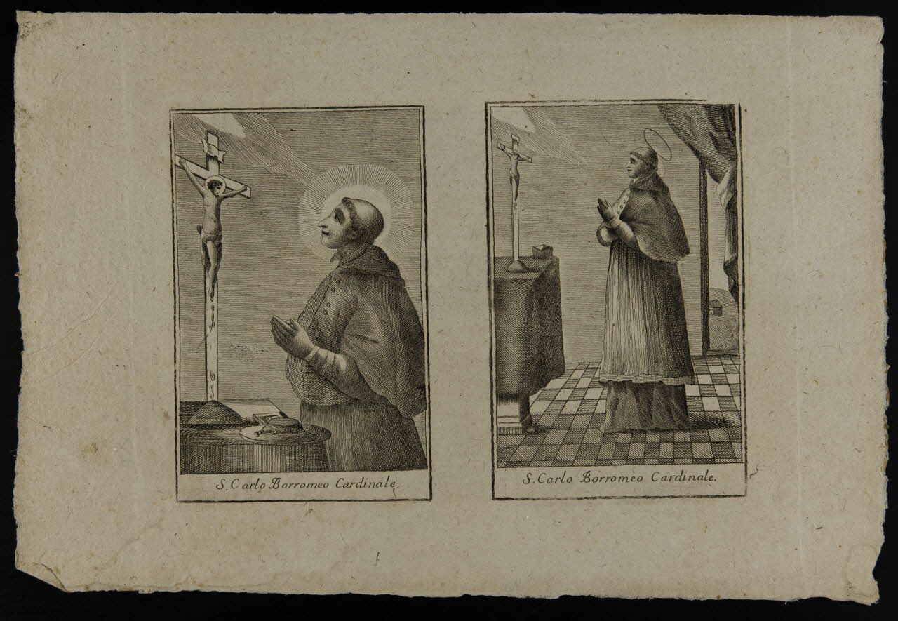 estampe S. Carlo Borromeo Cardinale. 1986.74.224.1 Photo