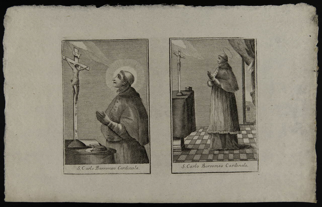estampe S. Carlo Borromeo Cardinale. 1986.74.224.3 Photo