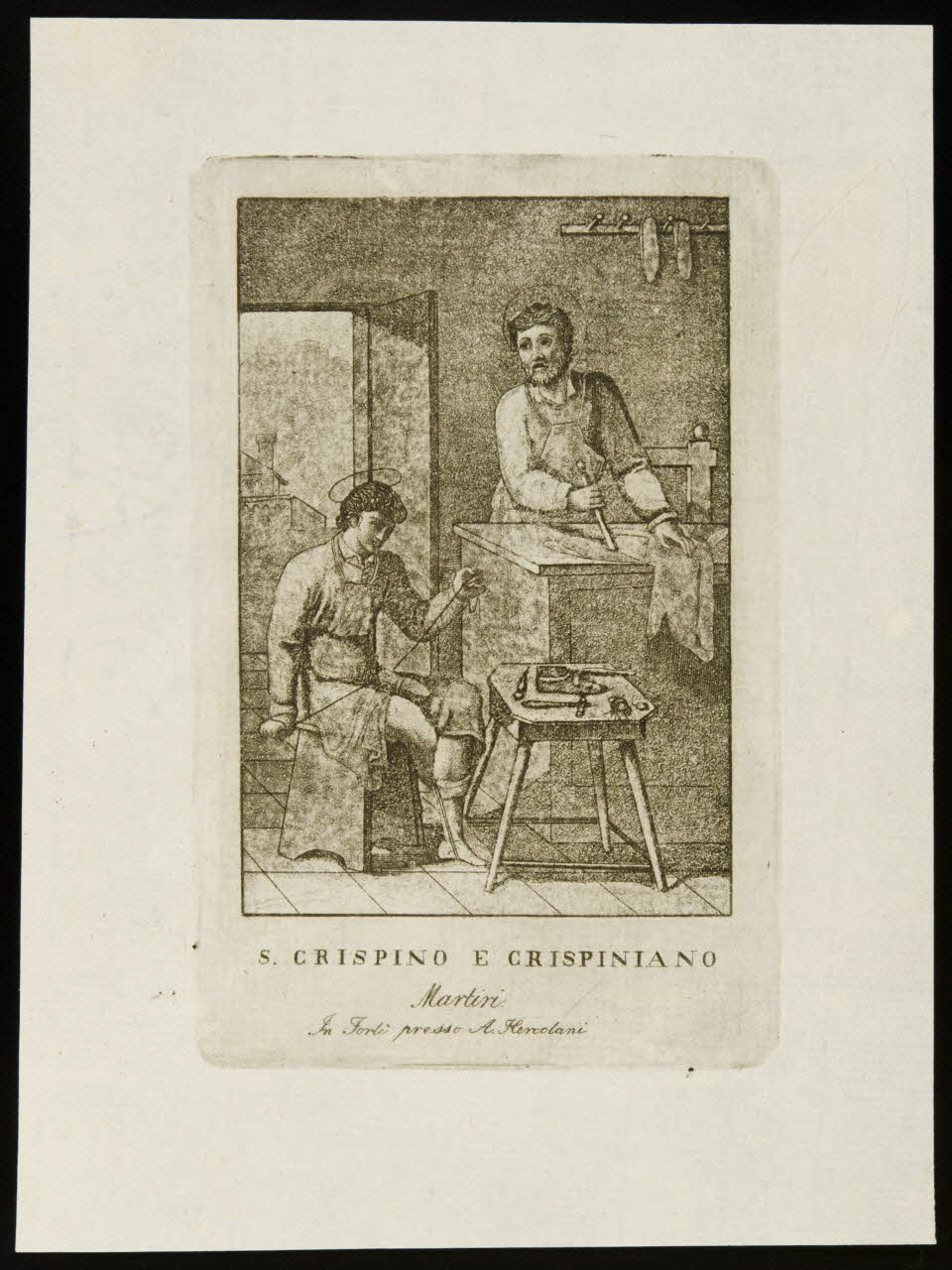 estampe S. CRISPINO E CRISPINIANO 1986.74.231 Photo