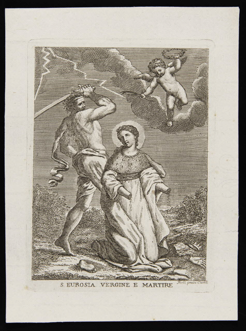 estampe S. EUROSIA VERGINE E MARTIRE 1986.74.237.1 Photo
