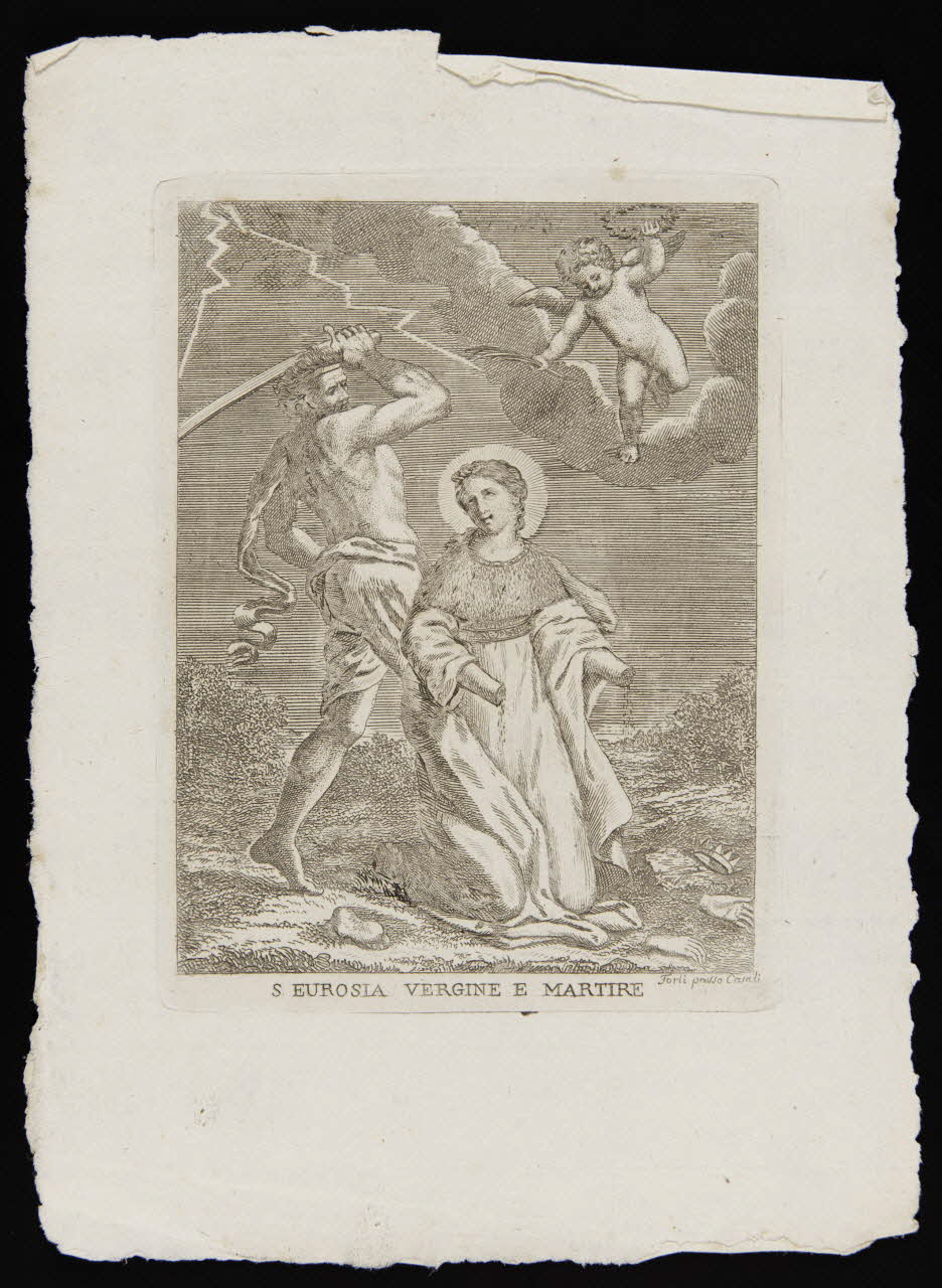 estampe S. EUROSIA VERGINE E MARTIRE 1986.74.237.2 Photo