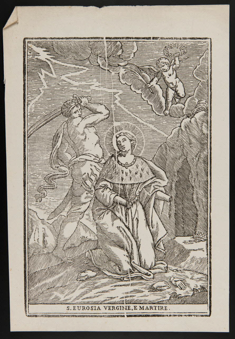 estampe S. EUROSIA VERGINE E MARTIRE. 1986.74.239 Photo