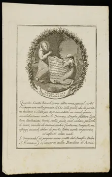 estampe BENEDIZIONE  DI S. FRANCESCO 1986.74.241 Photo