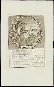 estampe BENEDIZIONE DI S. FRANCESCO 1986.74.243.2 Photo