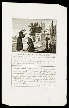 estampe BENEDIZIONE DI S. FRANCESCO 1986.74.244 Photo