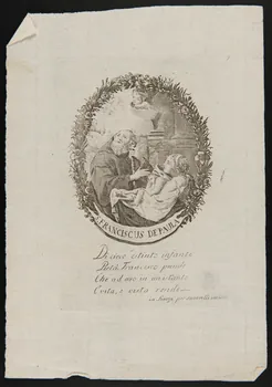 estampe S. FRANCISCUS DE PAULA 1986.74.247  Photo