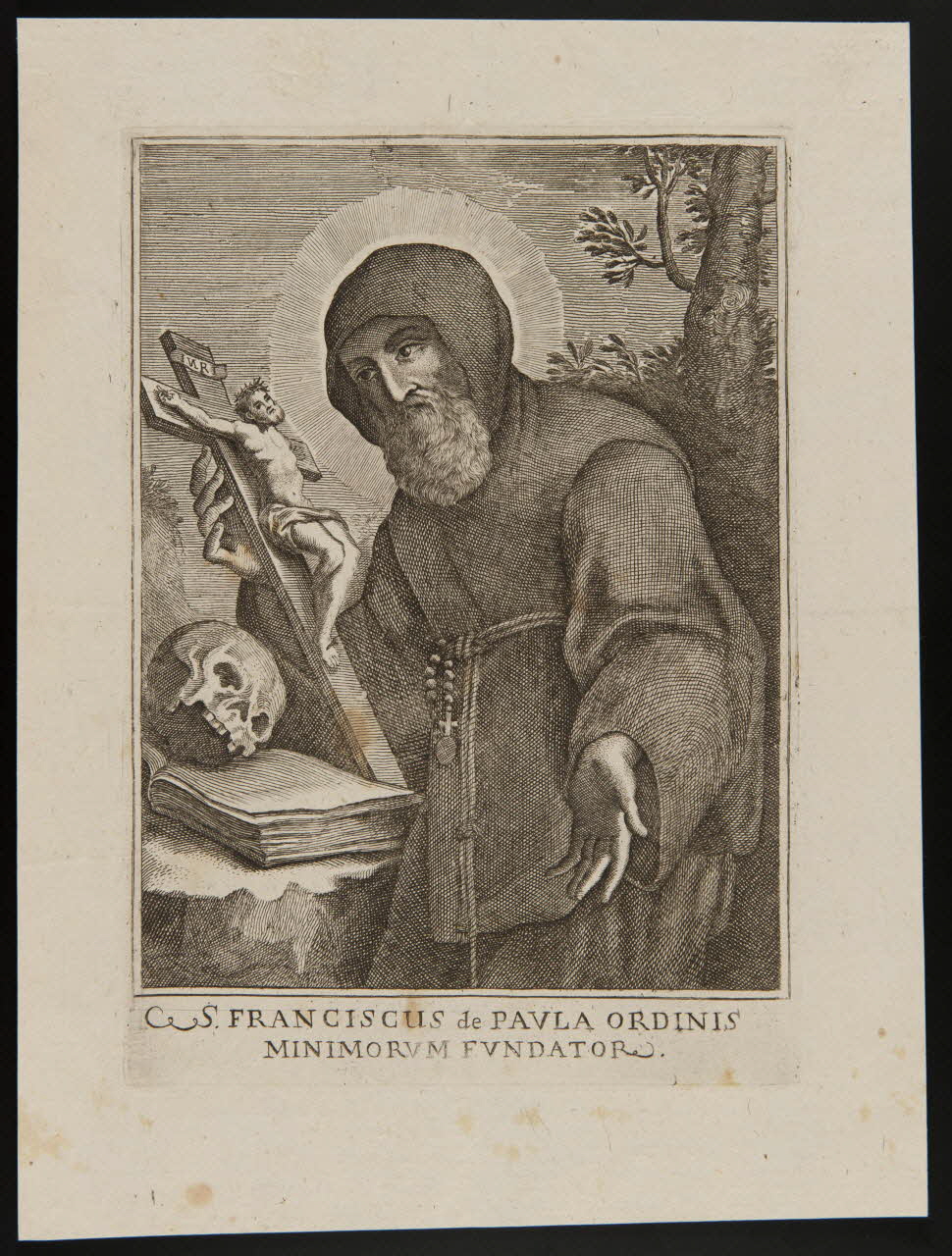 estampe FRANCISCUS de PAULA ORDINIS  MINIMORUM FUNDATOR 1986.74.251 Photo