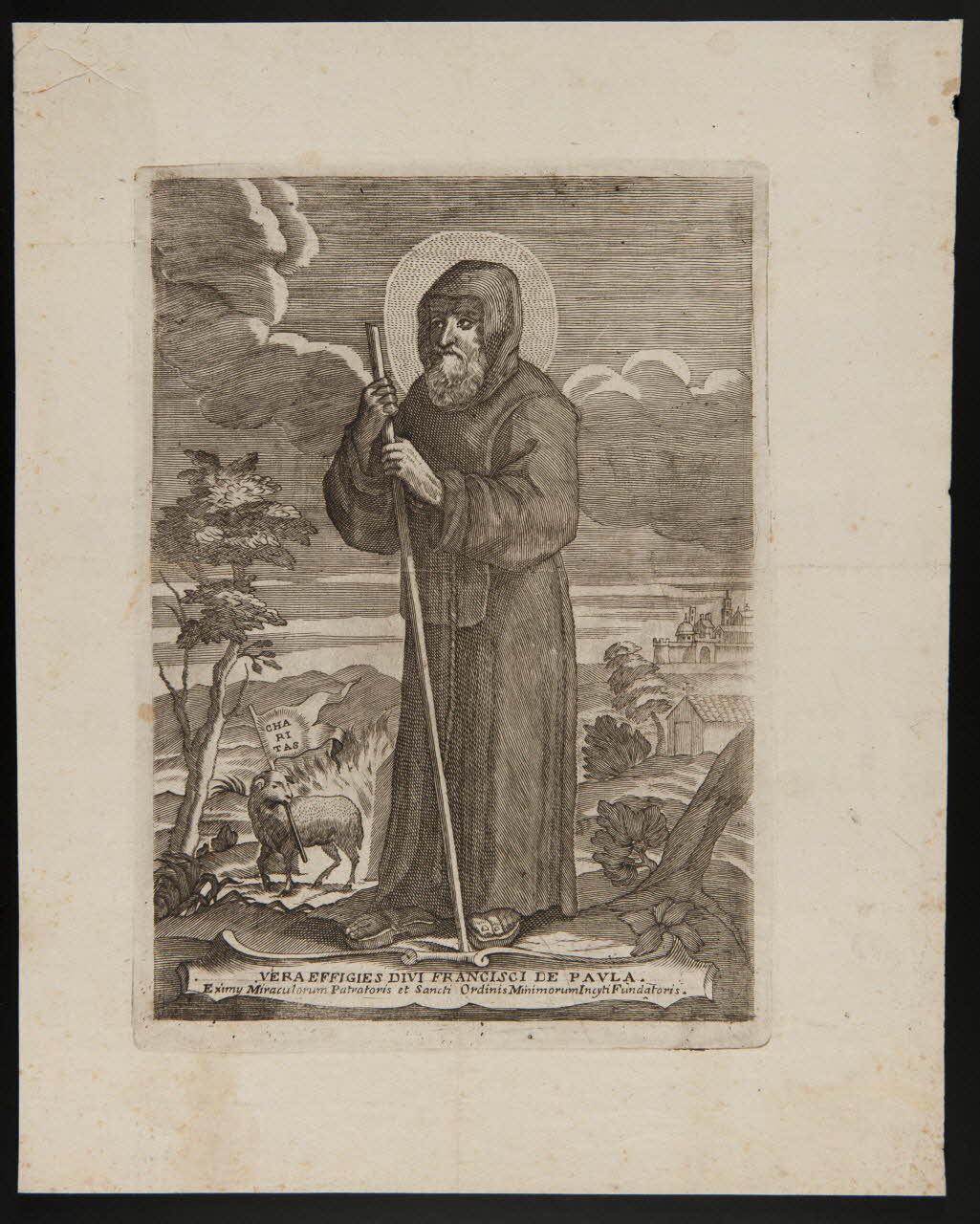 estampe VERA EFFIGIES DIVI FRANCISCI DE PAULA. 1986.74.253 Photo