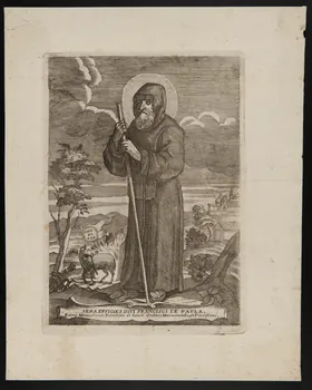estampe VERA EFFIGIES DIVI FRANCISCI DE PAULA. 1986.74.253 Photo