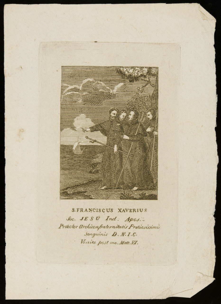 estampe S. FRANCISCUS XAVERIUS 1986.74.258 Photo
