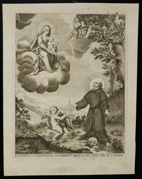 estampe B GEREMIA LAMBERTENGHI SACERDOTE PROFES DEL TERZ ORD DI S FRANC 1986.74.271 Photo