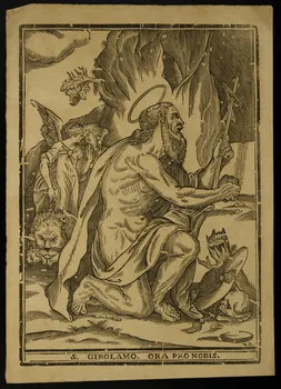 estampe S. GIROLAMO. ORA PRO NOBIS. 1986.74.274 Photo