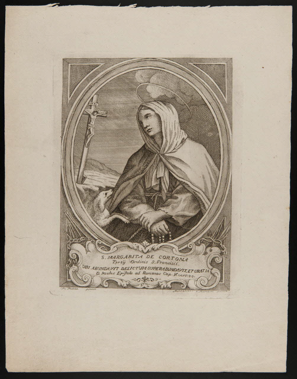 estampe S. MARGARITA DE CORTONA 1986.74.290 Photo