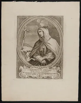 estampe S. MARGARITA DE CORTONA 1986.74.290 Photo