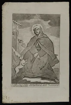 estampe S. Margarita d'cortona del' 3 ordine 1986.74.291 Photo