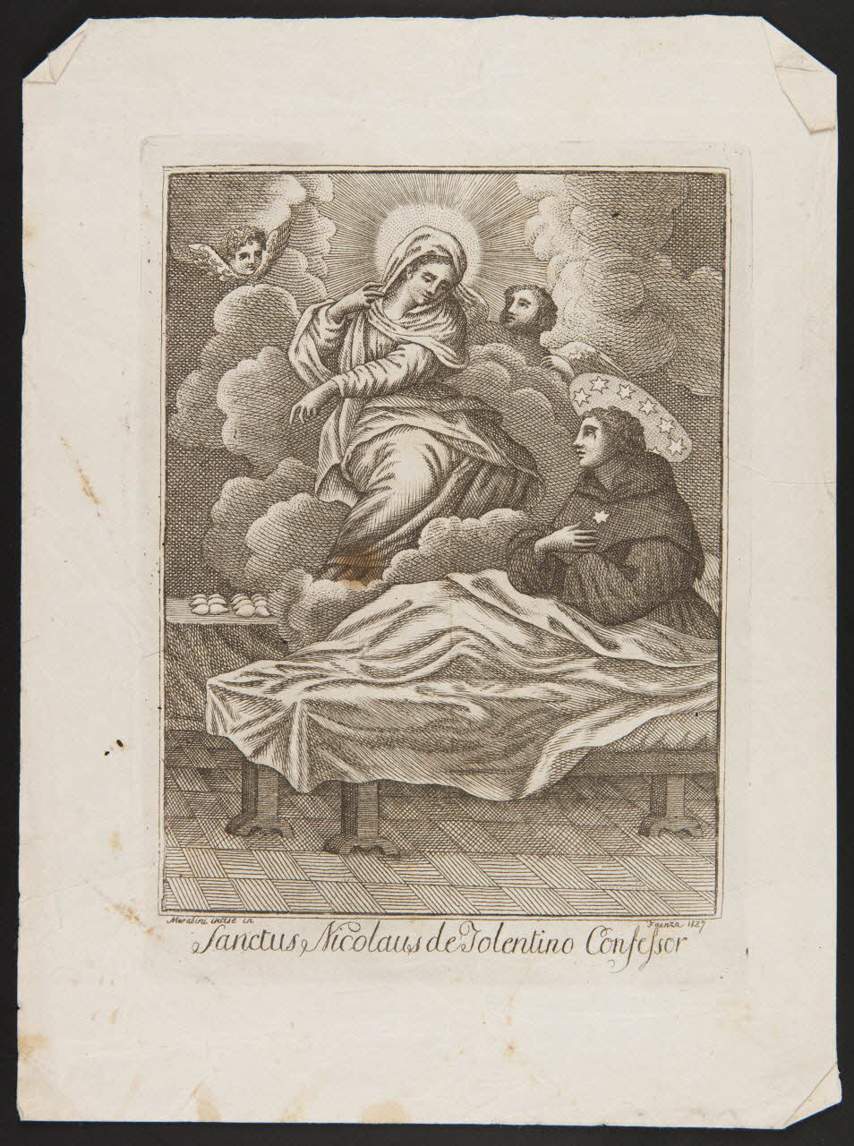 estampe Sanctus Nicolaus de Tolentino Confefsor 1986.74.305 Photo