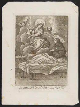 estampe Sanctus Nicolaus de Tolentino Confefsor 1986.74.305 Photo