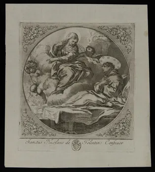 estampe Sanctus Nicolaus de Tolentino Confessor 1986.74.306.1 Photo