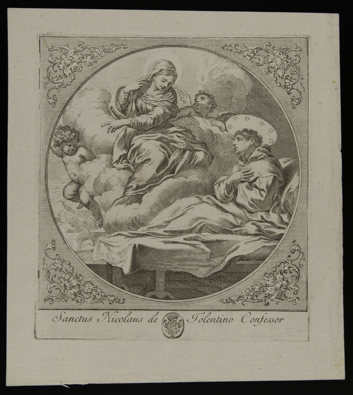 estampe Sanctus Nicolaus de Tolentino Confessor 1986.74.306.2 Photo