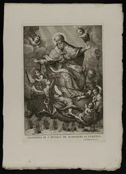 estampe FRATERNA DI S. NICOLO DE MARINERI DE VENEZIA. 1986.74.308 Photo