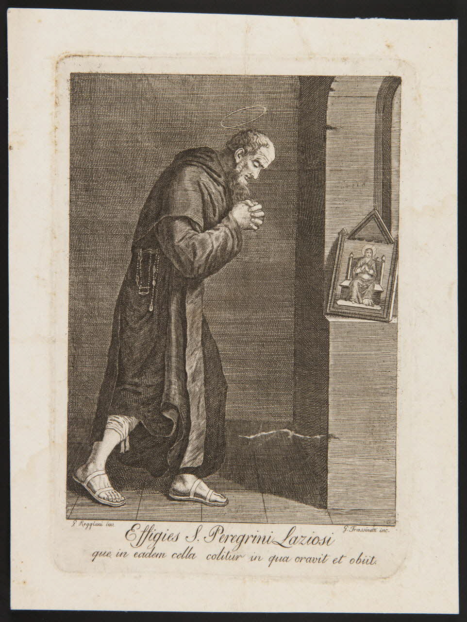 estampe Effigies S. Peregrini Laziosi 1986.74.318 Photo