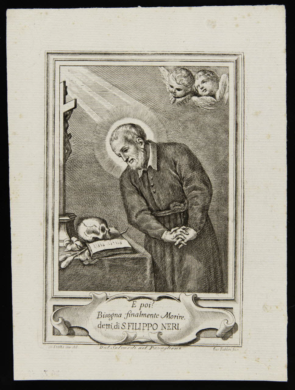 estampe E poi ?  Bisogna finalmente Morire.  detti di S. FILIPPO NERI. 1986.74.326 Photo